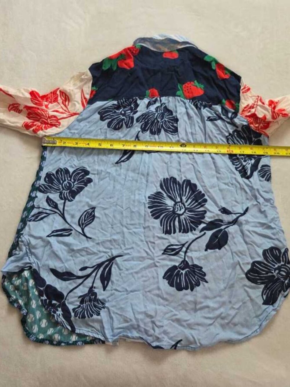 M Maeve x Anthropologie Paz contrast button down shirt blouse red #3 - Picture 7 of 9